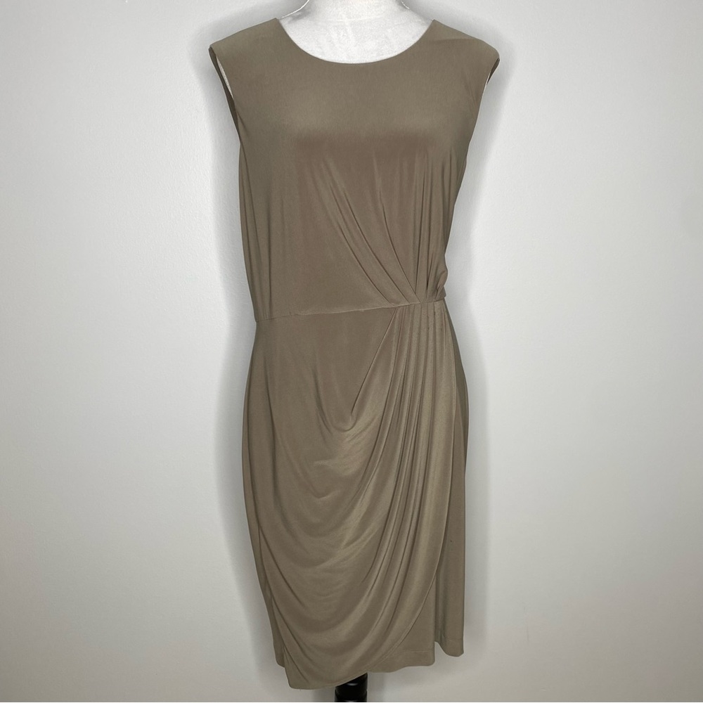 Calvin Klein beige cap sleeved dress size 8